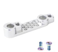 Shophubio Road For Bike Flat Mount Rear Disc Brake Adapter Caliper Mount 140mm to 160mm Conversion, 7075 Aluminium Alloy Brake Upgrade for Compatible Calipers(Silver)