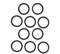 Shophubio Rubber Sink Flange Gasket 80032, Garbage Disposal Sink Seal for inSinkErator, Black Silicone Kitchen Drain Strainer Seal Replacement Part(10pcs)
