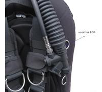 Shophubio Scuba Diving Regulator Mouthpiece 10 Pack with For BCD Inflator Hose Clip - Nylon Cable Tie for Scuba Gear, Second Stage Regulator Replacement Part