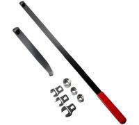 Shophubio Serpentine Belt Tool Kit Engine Pulley Removal Set With Tensioner Wrench Socket Crowfoot Automotive Spanner For Alternator Idler Fan Pulley(A)