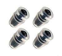 Shophubio Silicone Bite Valve Replacement Sheath for Water Bladder Hydration Pack, Replacement Nozzle for Water Bag, 4-Pack, Compatible with Outdoor Sports Gear(Black)