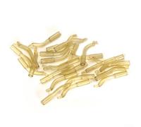 Shophubio Silicone Fishing Line Aligner for CHOD Rig - Anti Sleeves Hook Alignment Sleeve Bottom Bait Rigging Tool for Wafters and -Ups(Yellow 30pcs)