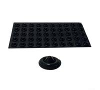 Shophubio Silicone Snowboard Stomp Pads - Clear Anti-Slip Grip Pad for Enhanced Boot Traction on Snow and Ice, Winter Sports Accessory(black)