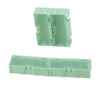 Shophubio Small Parts Organizer Box for/for Components - 10-Pack Plastic Storage Case with Secure Stacking Profiles, 2.95 x 1.24 x 0.85 in, for Ideal for