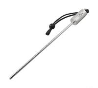 Shophubio Stainless Steel Diving Rattle, Underwater Signaling Tool for Divers, Dive Safety Probe with Hand Strap, Scuba Direction Pointer, 316 Stainless Steel(Black)