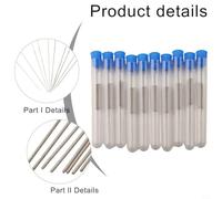 Shophubio Stainless Steel Nozzle Cleaning Needles Kit for 3D Printers, 0.4mm Cleaning Needle for Printer Nozzles, 50pcs Nozzle Cleaning Tools for