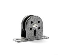 Shophubio Stainless Steel Silent Fixed Pulley Block - Heavy Duty Wire Rope Lifting Sheave Assembly with 600 lb Load Capacity, Wall Mounted DIY Pulley