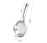 Shophubio Stainless Steel Soy Milk Filter Spoon - Fine-Mesh Kitchen Strainer for Nut Milk, Almond Milk, Yogurt, Flour Sifting, Fruit Rinsing and Gravy Straining(Large)