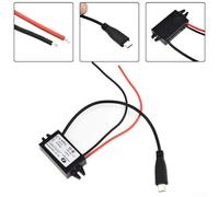 Shophubio Type-C USB Charger 12V 24V to 5V 3A 15W DC-DC Converter, 8-32V Input Step Down Power Module, Industrial Grade IP68 Waterproof Power Supply