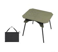 Shophubio Ultralight Folding Table Camping Table with Adjustable Height Aluminum Alloy Legs for Outdoor Portable Use(Green)