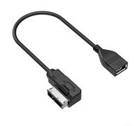 Shophubio USB AUX Music Cable for AMI ADM with USB Adapter for A4L A5 A8 For Q5 Compatible with MMI to USB Function Black