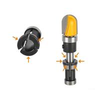 Shophubio Vacuum Brazed Emery Polishing Head - Stone Grinding Tool for Marble, Granite & Engineering Stone; Curved for Edge Polishing, Wet/Dry Use, 4-Piece Set