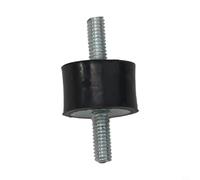Shophubio Vibration Absorber for Generator, Rubber Vibration Isolator Mount with Metric Thread, Anti Vibration Mount for M5 M6, Equipment Damping Element(M4x10mm（15mmx10mm）)