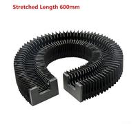 Shophubio Waterproof for CNC Dust Cover for HGR30 Linear Guide, Flexible Telescopic Protection Bellows for CNC Machine Tools and 3D Printers, 30mm Black(600mm)