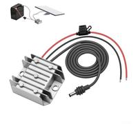 Shophubio Waterproof IP68 DC-DC Boost Converter for Mini, 12V/24V to 30V 3.5A Step Up Power Regulator with Fuse, Aluminum Housing for Outdoor