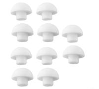 Shophubio White Toilet Seat Bumpers -Soft-Close Toilet Lid Cushions, Noise Reducer Stop Pads in ABS/TPE for Universal-Fit on Standard Toilets(10 x top cover cushion)