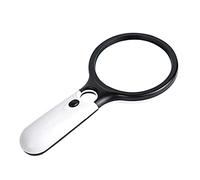 ShopHut Magnifying Glass with Light LED Illuminated 45x and 3x Magnifier For Reading, Inspection, Coins, Jewelry, Hobbies and Crafts For Kids & Adults | Magnifier | Magnifying glasses (White)