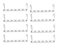 ShopHut Space Saving Metal Hangers Holder Clothing Rack Hanger Multiple Hangers Holder - Magic Space Saver Wardrobe Organiser Hangers (Pack of 8)