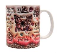 Shopi Zone Ceramic Coffee Cup Mug, Motivational Words Mug for Women, Butterflies, Floral Mug, Creative Mug, Unique Mugs for Unforgettable Moments