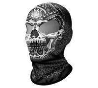 ShopINess Unisex Two-Hole 3D Balaclava Adults Face Cover Skull Style for Motorbike Cycling Sports Outdoor Activities Skull, Third Eye, One size
