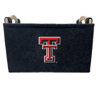 ShopInstaPets NCAA Officially Licensed Basket | Great for Dog Toys & Home Use (Texas Tech Red Raiders)