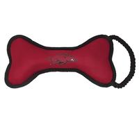 ShopInstaPets Officially Licensed NCAA Bone Shaped Dog Toy with Squeaker & Rope - Durable & Fun for Dogs (Arkansas Razorbacks)
