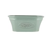 shopior Classic Olive Plastic Planter Trough for Gardening - Flowers Pot with Glossy Finish Weatherproof Plant Pot with Drainage Holes - Gardens, Balconies & Windowsills | 38cm (38cm-Green, Pack 1)