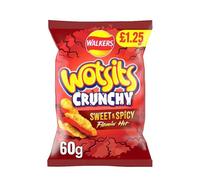 Shopior Crisps Variety Flavours Multipack | Snack Box for Parties, Lunchbox (Wotsits Crunchy Sweet & Spicy Flamin Hot - PMP £1.35-60g x 15Pack)