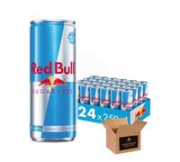 Shopior Energy Drink Can - Original, Sugarfree, Zero & Flavoured Editions Bulk Packs | Caffeine Energy Drinks for Gym, Game & Work (Red Bull Sugarfree - 250ml - Pack 24) PM £1.60