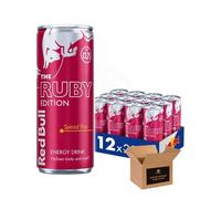Shopior Energy Drink Can - Original, Sugarfree, Zero & Flavoured Editions Bulk Packs | Caffeine Energy Drinks for Gym, Game & Work (Red Bull Ruby Spiced Pear PM £1.75-250ml-Pack 12)