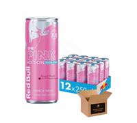 Shopior Energy Drink Can - Original, Sugarfree, Zero & Flavoured Editions Bulk Packs | Caffeine Energy Drinks for Gym, Game & Work (Red Bull Pink Forest Fruits PM £1.70-250ml-Pack 12)