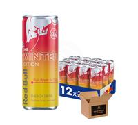 Shopior Energy Drink Can - Original, Sugarfree, Zero & Flavoured Editions Bulk Packs | Caffeine Energy Drinks for Gym, Game & Work (Red Bull Fuji Apple & Ginger PM 1.75-250ml - Pack 12)
