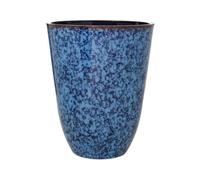 shopior Plastic Plant Pot | Heavy Duty Planter 15L | Indoor Outdoor Flower Pot | Weatherproof Garden Container with Drainage Holes | Decorative for Garden Patio Balcony (Dappled Blue, 29cm-Pack 1)