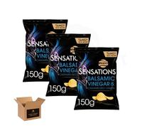 Shopior Sharing Crisps Bag - Savoury Flavour Mix | Crunchy Sharing Packs | Perfect for Parties, Lunchboxes & On-the-Go Snacking (Sensations Balsamic Vinegar & Caramelised Onion - 150g x 3 Pack)