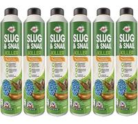Shopior | Slug & Snail Killer 800g | Protect Garden with Powerful Organic Slug and Snail Killer Repellent Control Pellets | Pet-Friendly Organic Gardening Slug Trap Stops Pests (Pack of 6)