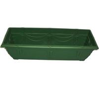 shopior Venetian Window Box Planter Pot- Durable Rectangle Plastic Outdoor Planters for Home & Garden | Planting Trough for Windows (Green - Pack 1, 90cm - (Window Box))