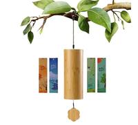 Shopkeeper Bell - Shop Keepers Bell For Door Opening | Magnetic Door Bells | 8-Tone Wooden Wind Chimes | Musical Sound Handmade Magnetic Doorbell Chime For Business Entrance Fence - 36.3x6.5cm