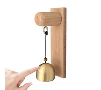 Shopkeeper Copper - 6 x 2 x 2 inches, Black Walnut Wood, Decorative Wooden Wind Chime, Alarm System for Entryway, Entrance Front Door, Opening a Retail Store