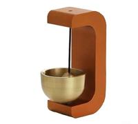 Shopkeeper For doorbell Crafted from Natural Wood with Wind Responsive Chime for Residential Commercial and OutFor door Settings (A)