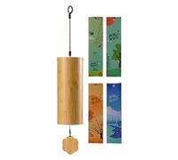 Shopkeeper’s Bell - 8-Tone Wooden Wind Chimes for Door | Handmade Musical Sound Decoration for Business Entrance, Deck, Fence, Bedroom, Playhouse, Home Patio & Outdoor Spaces