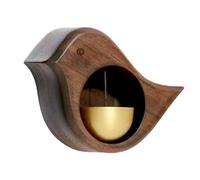 Shopkeepers Bell - Unique Doorbell Chimes, Rustic Wood Counter Bell | Bird-Shaped Wooden Doorbell, Vintage Shop Bell, Home & Garden Welcome Bell, Decorative Shop Bell for Refrigerator, Room