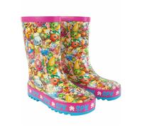 Shopkins Girls Pink All Over Print Wellington Boots without Handles - 6 UK Child