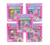 Shopkins Happy Places Lil' Shoppie Dolls - Assorted 5-Pack | Collectible Miniature Dolls