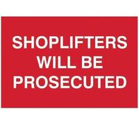 Shoplifters Will Be Prosecuted Site Security Notice Danger Warning Caution Warning Metal Sign Tin Signs Aluminum Sign For Outdoors Use Yard Farm Fence Home Wall Decor 12x16 Inch