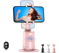 Shoplyhube Smart AI Facial Recognition Phone Tripod,Gesture Control 360°Rotation Auto Face Tracking Tripod W/Remote,No App,Rechargeabl Smart Shooting Phone Holder Stick Mount Live,Vlogging,Selfie (B3)