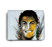 ShopMantra Cristiano Ronaldo CR7 Printed Pu Leather Wallet for Men's/Boy's, White, Casual