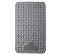 Shopnbits Comfortgrip Asm01 Grey Extra Large 60X90Cm Pvc Anti Slip Bath And Shower Mat With Suction Cups And Foot Scrubber