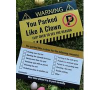 SHOPNOSIS Bad Parking Cards - You Parked Like an Idiot Cards & Stickers with Multi Violation Reasons Pack 20