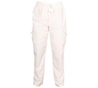 SHOPOHOLIC FASHION Mens Elastic Waist Cargo Pants Plain Hippy Combat Trousers (Cream/3XL)