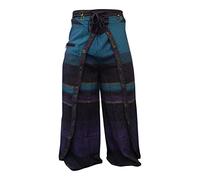 SHOPOHOLIC FASHION Multicoloured Hippie Wrap Trousers Eye Catching Boho Hippy Pants, 2